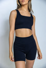 Load image into Gallery viewer, Black Sports Bra - Best Sports Bras for Women & Girls - Luviana